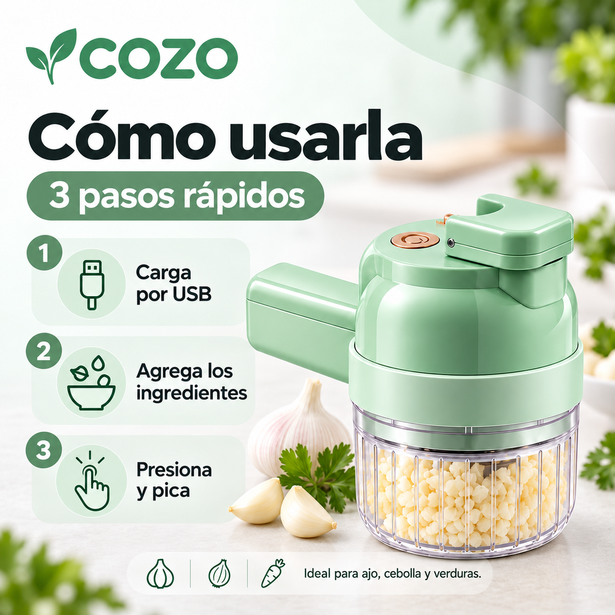 Cozo Pro - Picadora inalámbrica